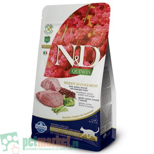 N&D Quinoa Weight Menagment Jagnjetina